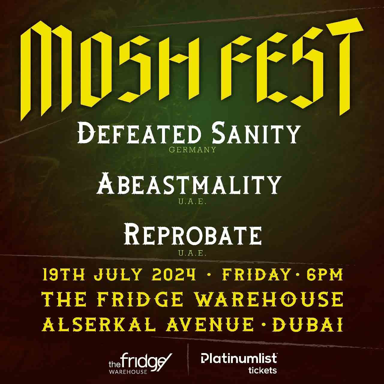 MOSH FEST 'live at the fridge warehouse'